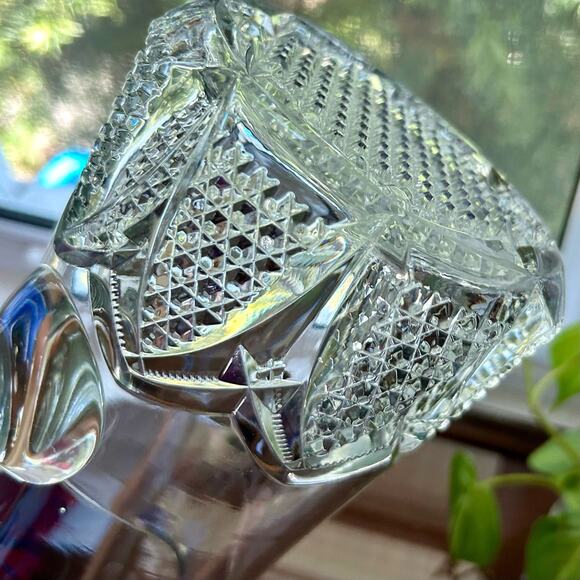 Vintage EAPG Cut Crystal Button Arches Water Pitcher – 9.75” Tall - Picture 7 of 12